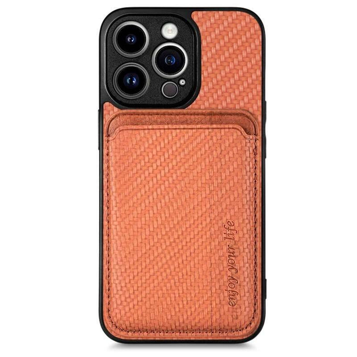 Funda Wallet Apple Iphone 15 Pro Max Naranja Con Magsafe Y Cartera