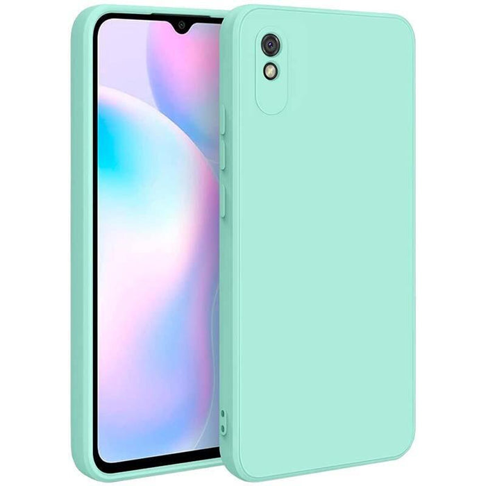 Funda Xiaomi Redmi 9a / Redmi 9at Square Liquid Premium Verde Claro