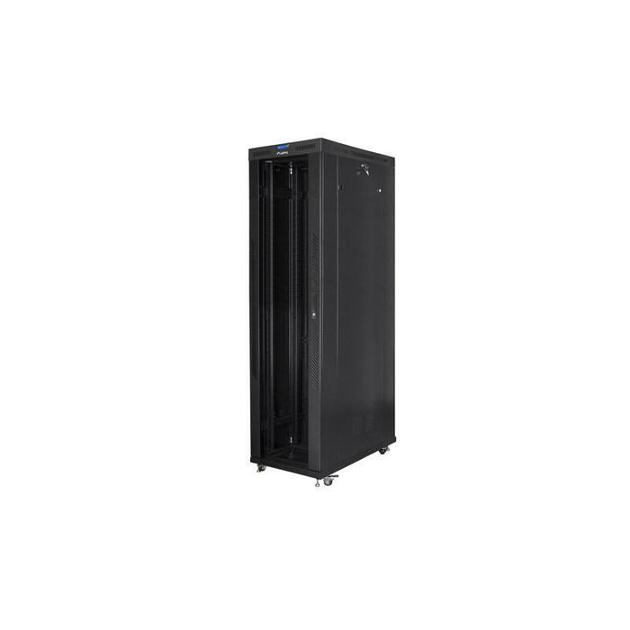 Gabinete Lanberg Portátil De 19" 47u 800x1200 Cristal Puerta Lcd Pack Plano Negro