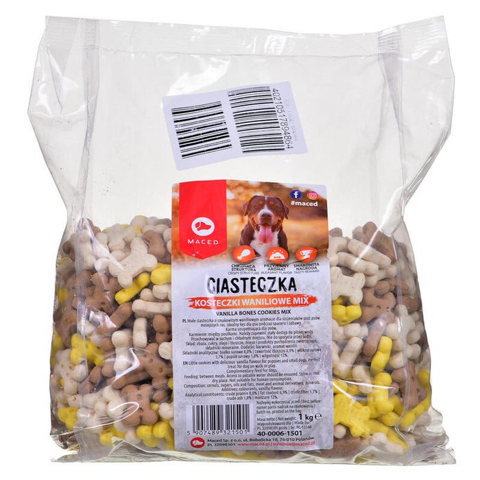 Galletas Maced Para Perros - Cubitos De Vainilla, Mezcla 1kg