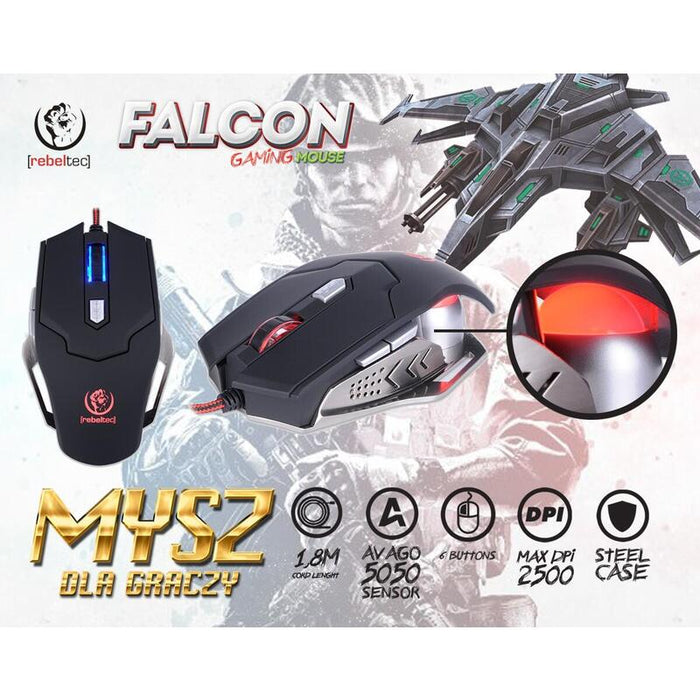 Gaming Optical Mouse Usb Falcon Avago5050