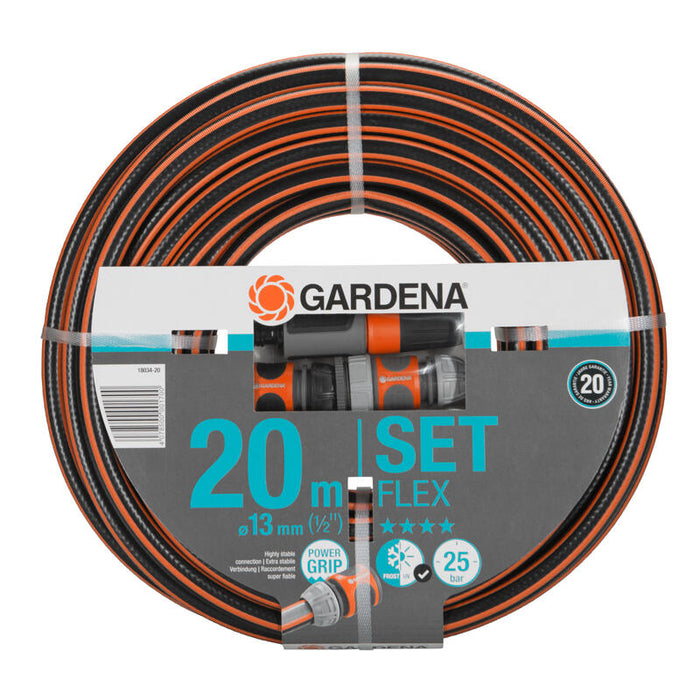 Gardena 18034-20 Manguera De Jardín 20 M Por Encima/Debajo Del Suelo Gris, Naranja