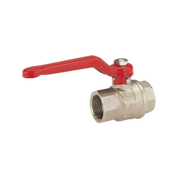 Gardena Válvula De Bola De Latón It 26,5 Mm (G 3/4"), Grifo De Agua (Plata/Rojo) 07336-20