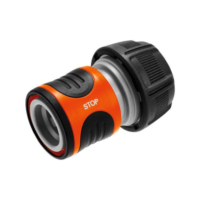Gardena Water Stop 19mm (3/4"), Suelto, Pieza De Manguera (Gris/Naranja