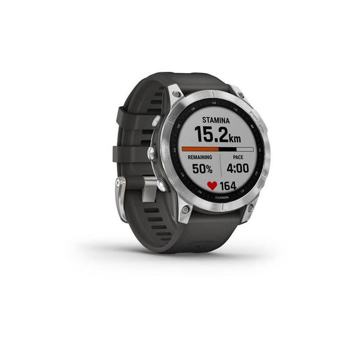 Garmin Fenix 7 Gris Plata Smartwatch 47mm / Correa Silicona Gris (Graphite)