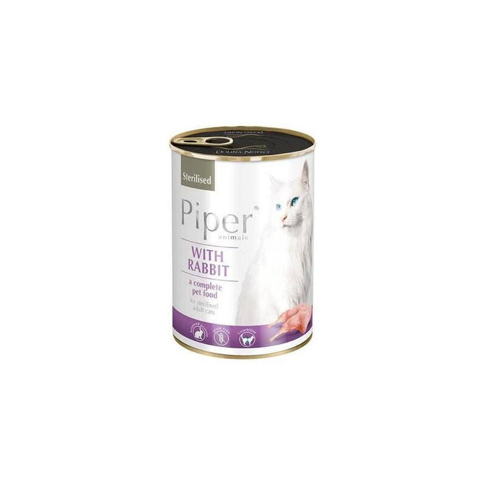Gato Dolina Noteci Piper Animals Sterilised With Rabbit - Wet Cat Food - 400g