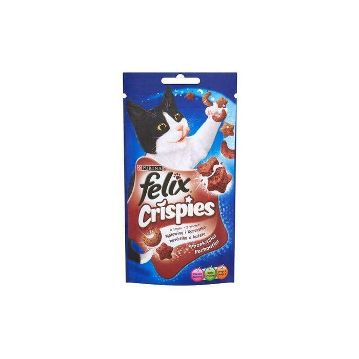 Gato Felix Crispies Ternera Pollo 45g