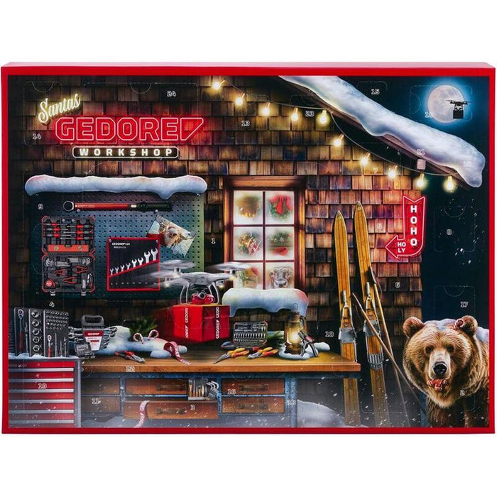 Gedore Rojo Adventskalender 2025 (Negro/Rojo, 51-Teilig, 1/4") R33003151