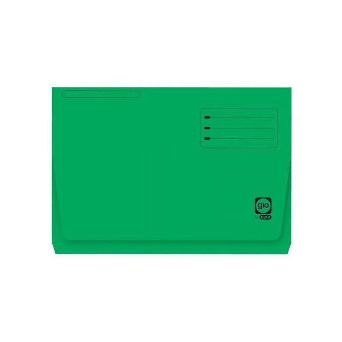 Gio Subcarpeta Con Bolsa Y Solapa Verde Intenso Cartulina Folio 320gr -25u-