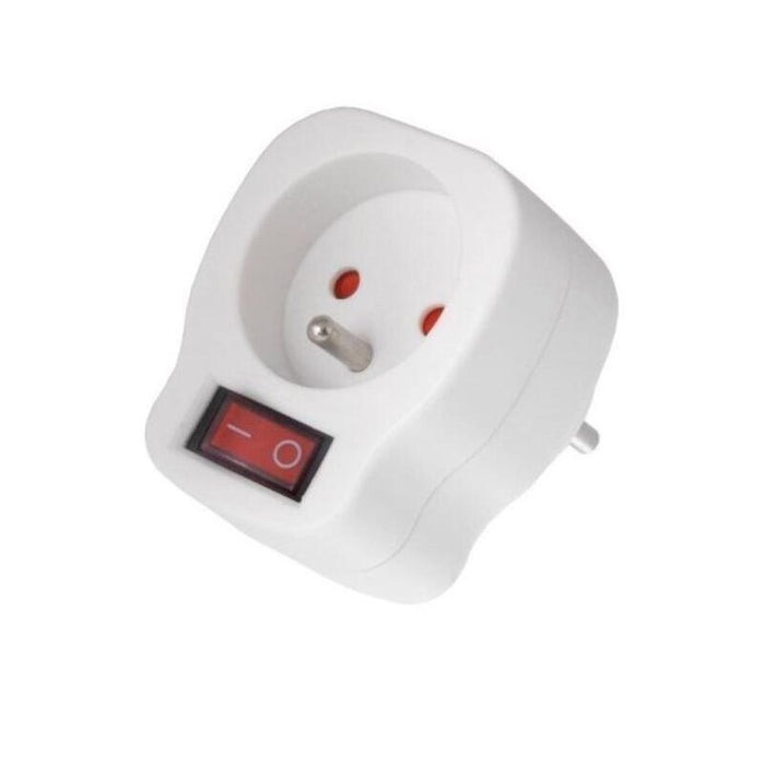 Gniazdko Pradowe Maclean Mce13 Pojedyncze Z Wylacznikiem