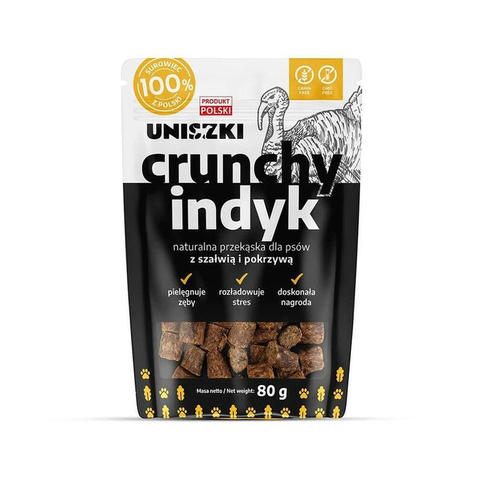 Golosina Para Perros Uniszki Pavo Crujiente Con Salvia Y Ortiga  80g