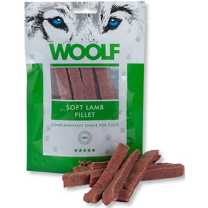 Golosina Para Perros Woolf Filetes Blandos De Cordero  100 G