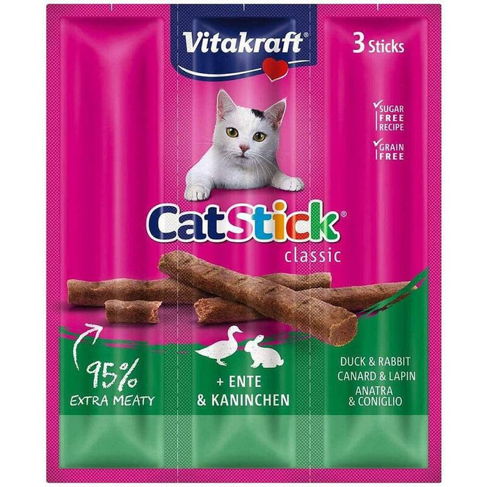 Golosinas Para Gatos Vitakraft Catstick Classic Pato Y Conejo  18g