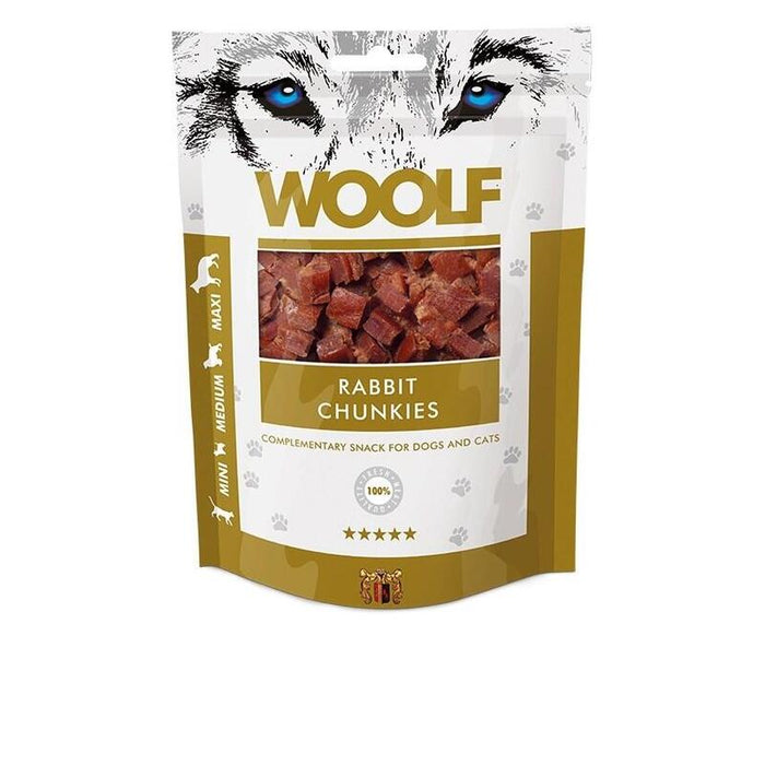 Golosinas Para Perros Y Gatos Woolf Rabbit Chunkies  100 G