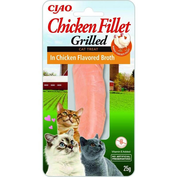 Goma Para Gatos Inaba Grilled Chicken Fillet In Chicken Flavored Broth  25 G