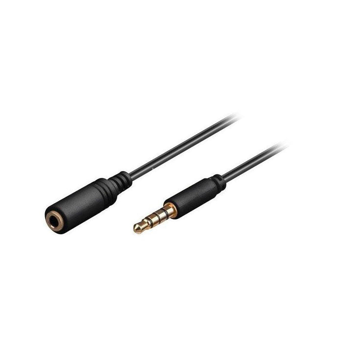 Goobay Cable De Extensión Audio Aux > 3,5 Mm 4 Pin 1.50m 62478