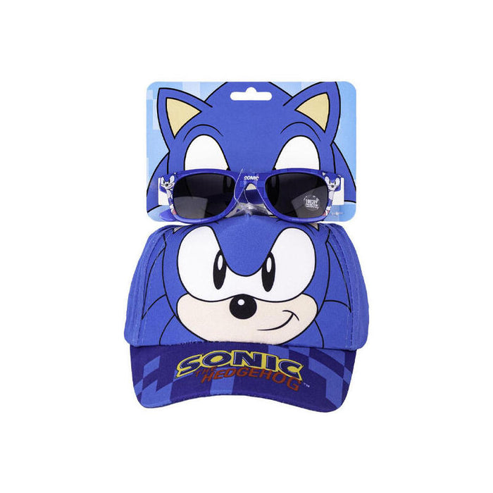 Gorra Set Gafas De Sol Sonic Blue Talla 53