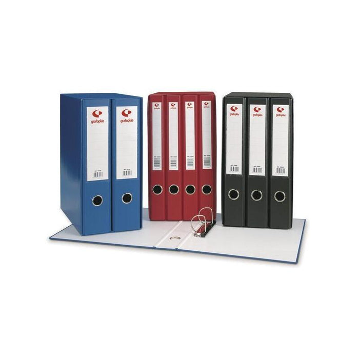 Grafoplás Archivador Palanca Folio Modulo 3 Carpetas 40mm De Lomo Azul -3u-