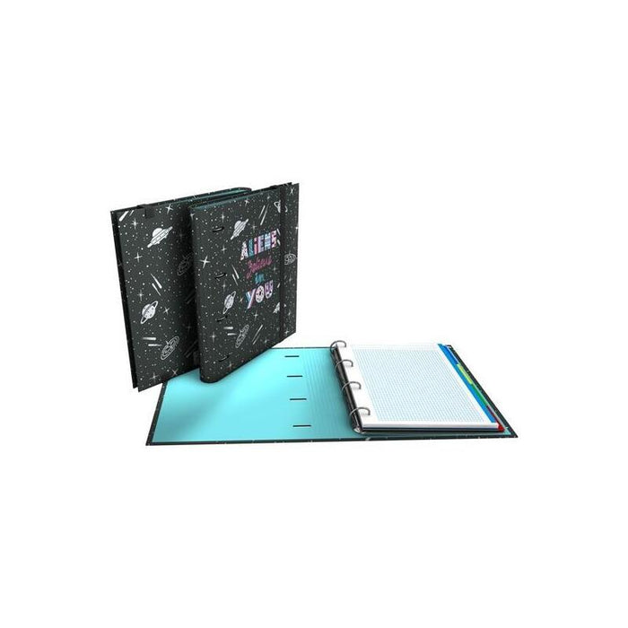 Grafoplás Carpebook Anillas 4d35mm Recambio 100h 5x5 Ec3.Forrado Din-A4 Aliens