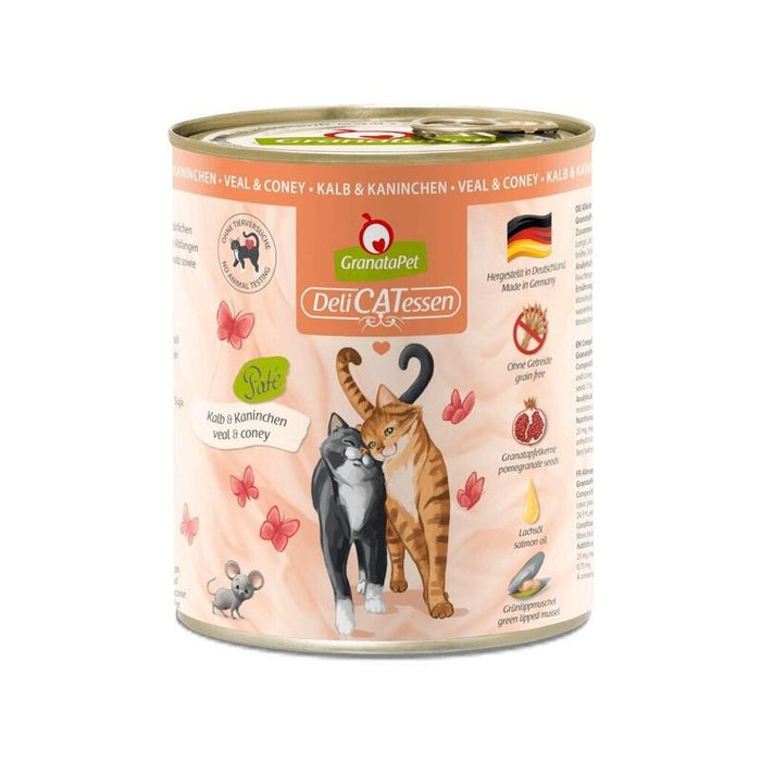 Granatapet Delicatessen Veal And Coney - Comida Húmeda Para Gatos - 800g