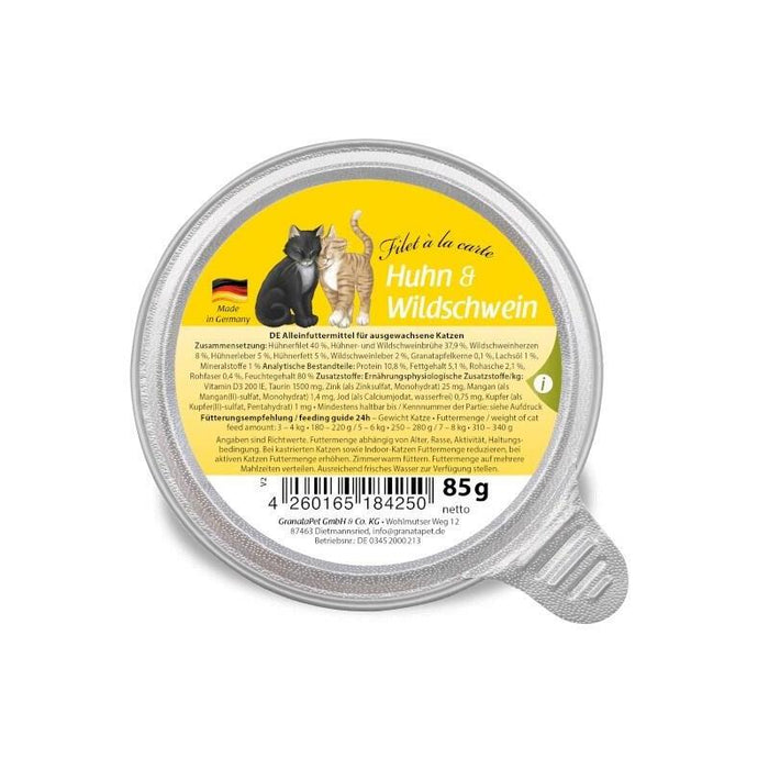 Granatapet Filet Á La Carte Chicken With Wild Boar - Comida Húmeda Para Gatos - 85g