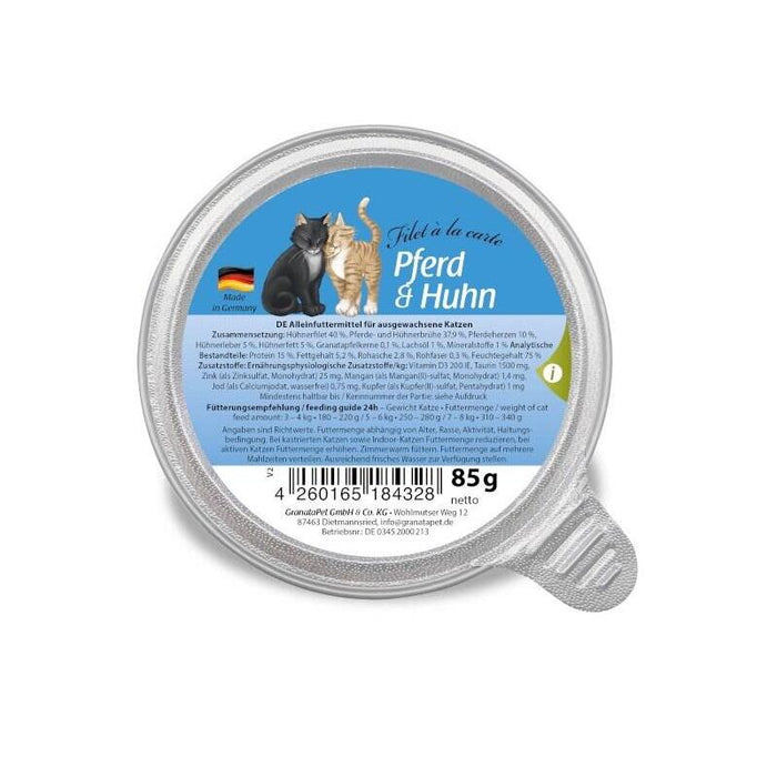 Granatapet Filet Á La Carte Horse With Chicken - Comida Húmeda Para Gatos - 85g