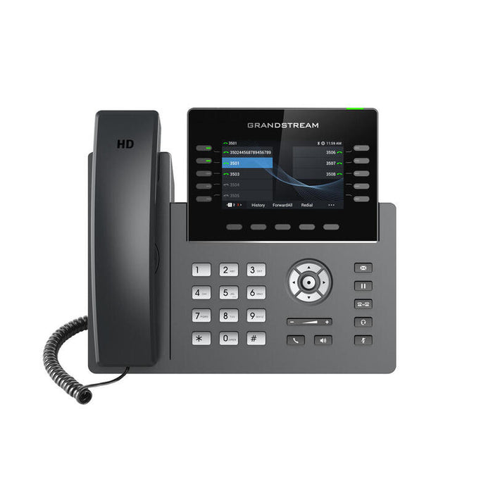 Grandstream Grp2615 [Telefono Voip - 5 Cuentas Sip, Audio Hd, 40 Prog.Tl + 10 Preajustes, 2xlan 1gbps, Wifi, Usb, Bluetooth, Poe]