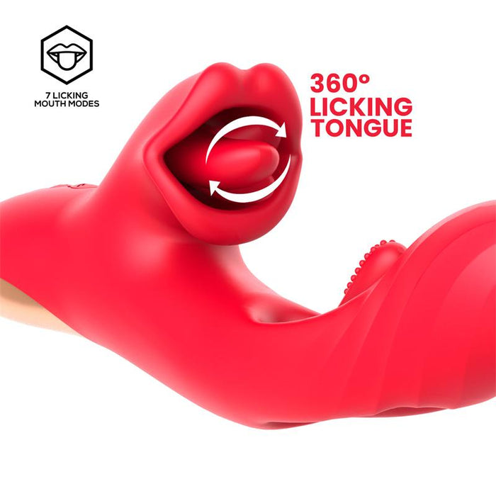 Grant Vibrador Con Flipping Y Lengua Licking 360º