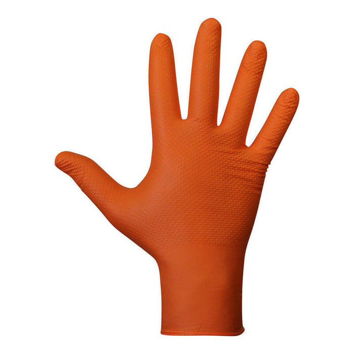 Guante Agility Grip Nbr S/Polvo Naranja T9. Juba