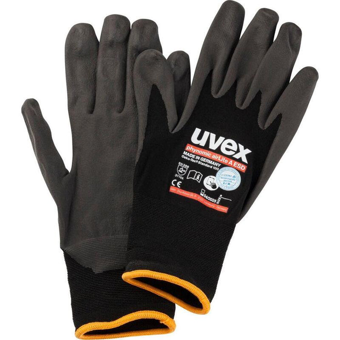 Guantes De Montaje Uvex Phynomic Airlite A Esd Talla 10