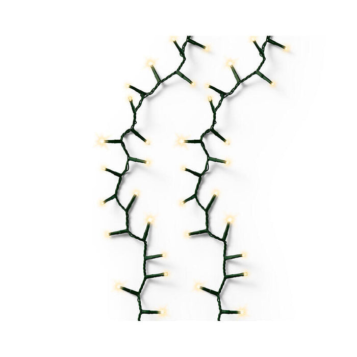 Guirnalda Led Compact Multifunción 750 Leds Oro Suave Con Cable Verde Exterior 16 M