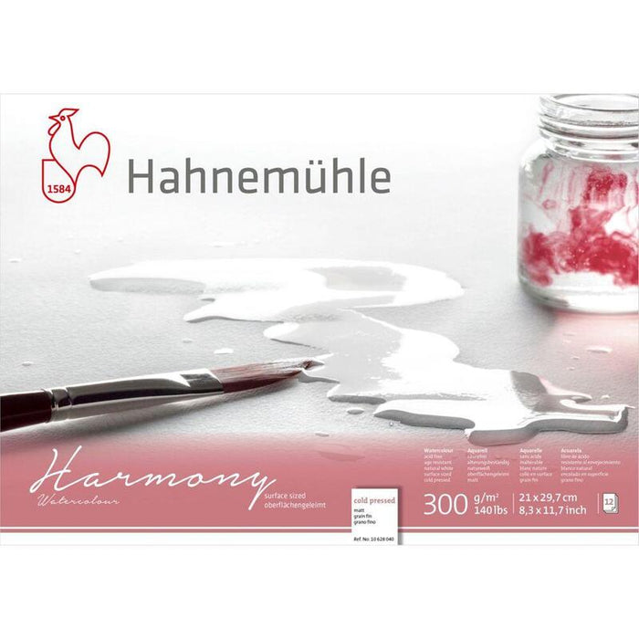 Hahnemühle Harmony Watercolour Cold Pressed 12 Sheets 300 G  A4