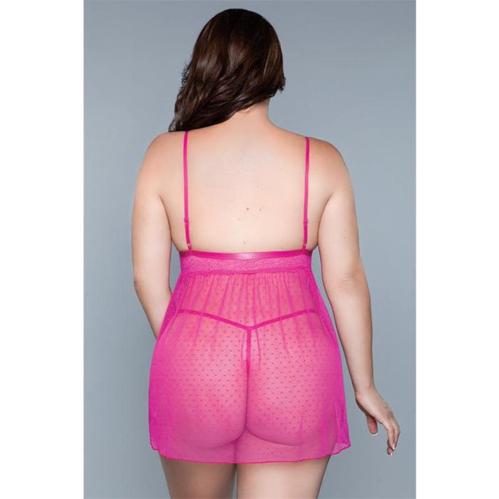 Hailey Babydoll Fuchsia Talla S