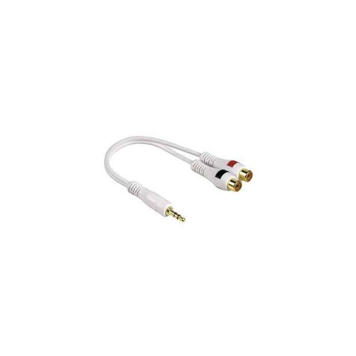 Hama Cable Adapter 3.5 Mm Jack Plug - 2 Rca Sockets Cable De Audio 3,5mm 2 X Rca Blanco
