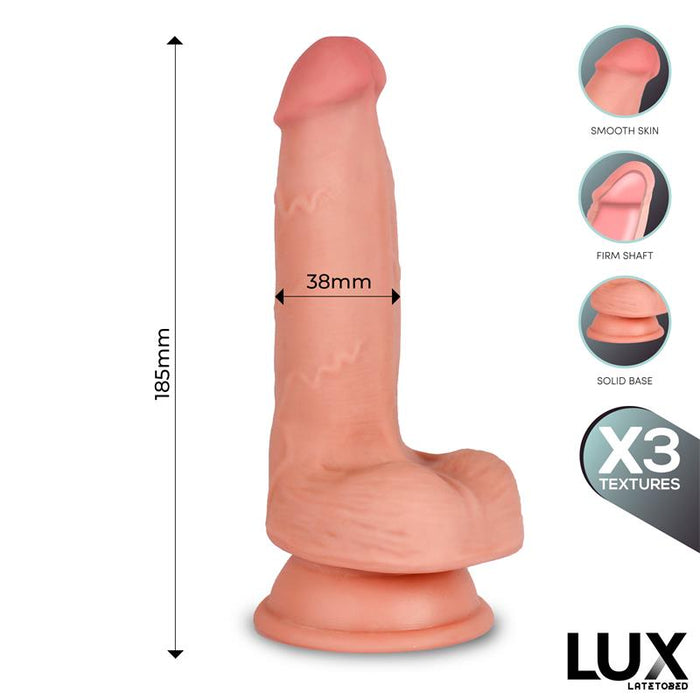 Hans Dildo Triple Densidad Con Testículos 7.2