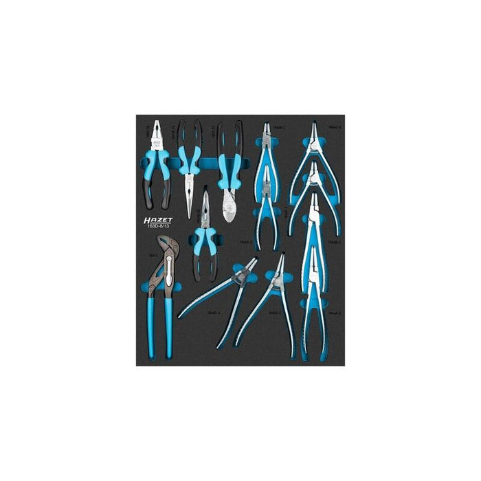 Juego De Alicates Hazet 163d-8/13, Tamaño 1/2++ 13 Piezas 163d-8/13