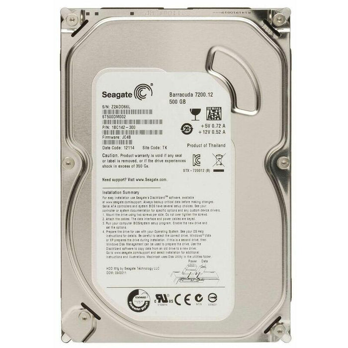 Hd Seagate Reacondicionado 500gb Sata St500dm002 6m Garantia
