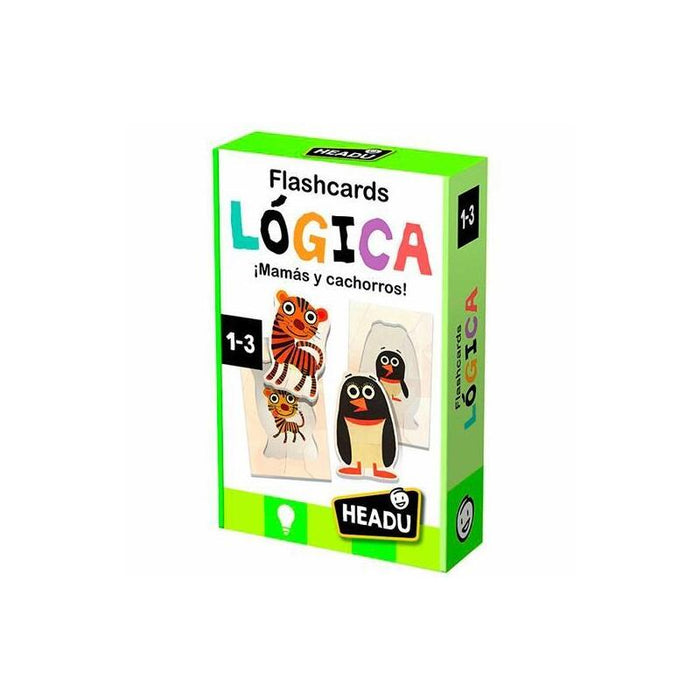 Headu Flashcards Lógica Mamás Y Cachorros Montessori 1-3 Años