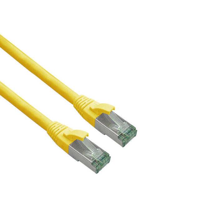 Helos Grs Certificado Cat 6a Cable De Red Con Cat 7 Rohkabel Tpe Amarillo 1,0m