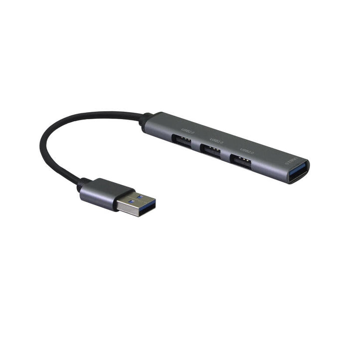 Helos Hub, 4in1 Usb-A 3.0 St./3x Usb-A 2.0 Bu. + 1x Usb-A 3.0 Bu., Spacegrau