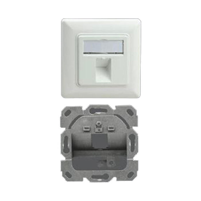 Helos Keystone - Roseta, Designfähig, 1-Fach, Reinweiss