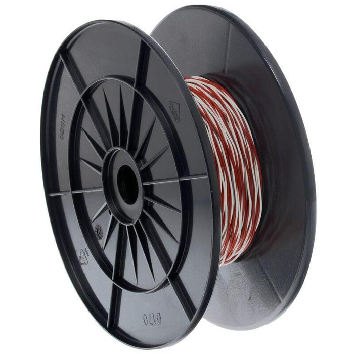 Helos Schaltdraht Yv 2x0,6/1,1 Blanco/Rot, 100 M