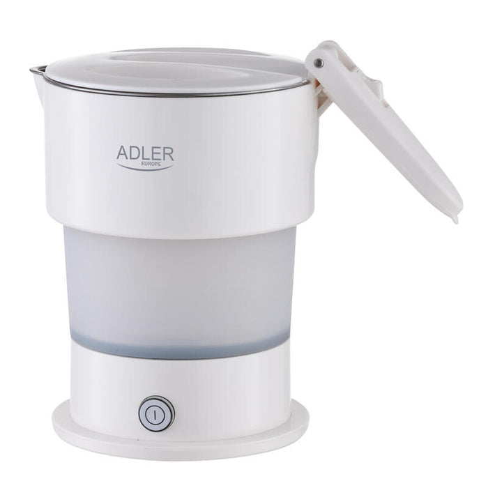 Hervidor De Agua De Viaje De Silicona Adler Ad 1377, 0,6 L, Blanco