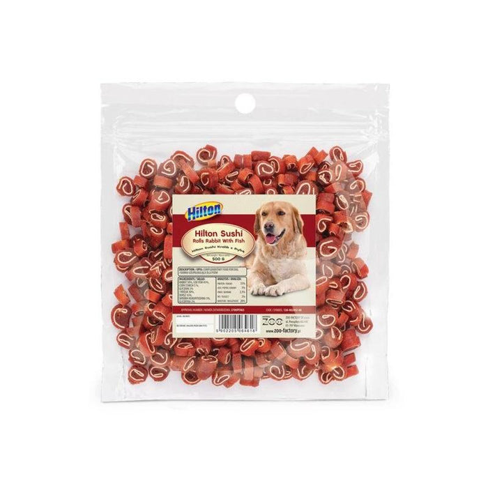 Hilton Sushi Rolls Rabbit With Fish - Golosina Para Perros - 500 G