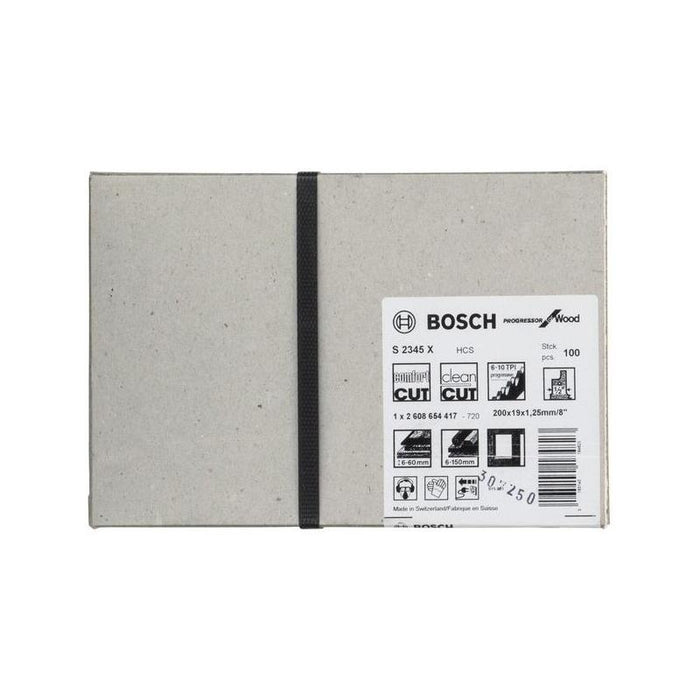 Hoja De Sierra De Sable Bosch Professional S 2345 X 100 Piezas, Longitud 200 Mm 2608654417