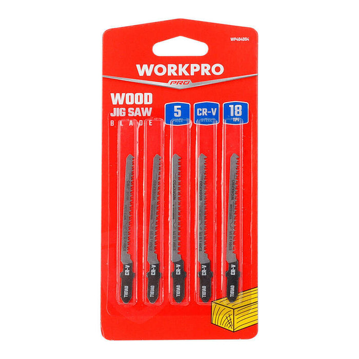 Hoja Sierra Calar, Juego 5 Piezas T101a0 Madera. Workpro