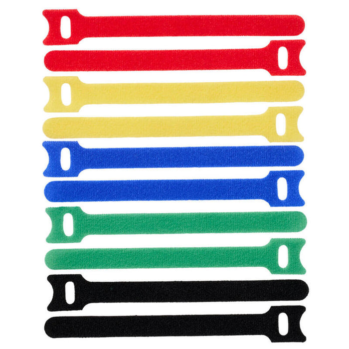 Hook And Loop 15cm X 12mm - Multi 10pcs - Warranty: 36m