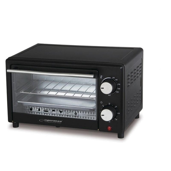 Horno Tostador Esperanza Eko004 10 L 900 W Negro Grill