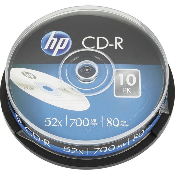 Hp Cd-R , 700mb, 52x, Tarrina De 10 Unidades