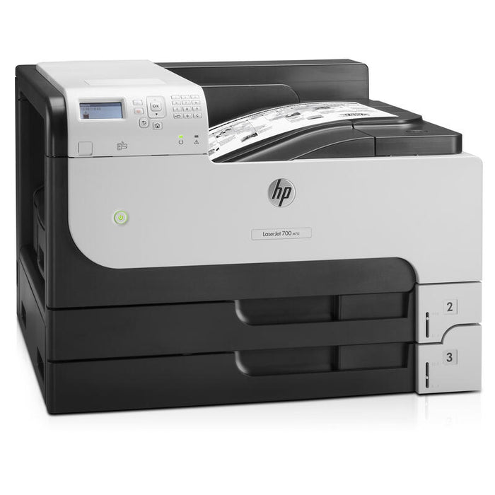 Hp Laserjet Enterprise 700 Printer M712dn - Impresora - Monocromo - A Dos Caras - Laser - A3/Ledger - 1.200 Ppp - Hasta 41 Ppm - Capacidad: 600 Hojas - Usb, Gigabit Lan, Host Usb